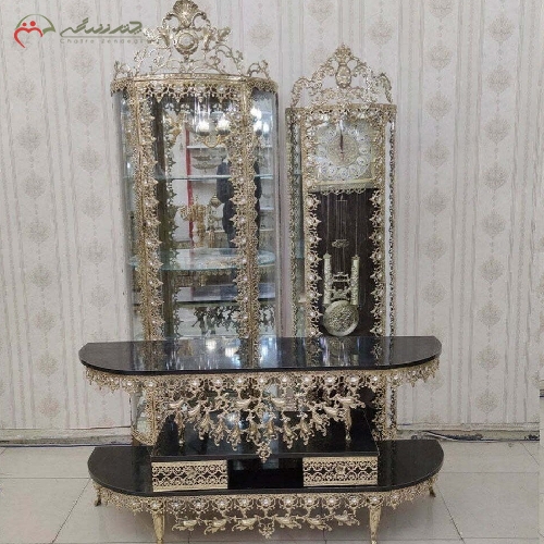 ست جهیزیه دکوراتیو تمام برنزی مدل گل آفتابگردان و رنگ چند لایه با گارانتی و طراحی بی نظیر کد 8024 - چترزندگی