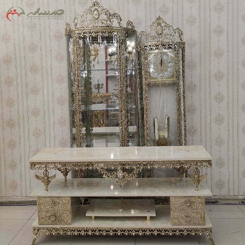 ست محصولات برنزی مناسب جهیزیه با ارزش خرید بالا نسبت به قیمت و گارانتی رنگ و دوام بدنه کد 8030