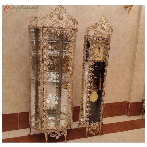 ست ساعت ایستاده و ویترین مدل گل آفتابگردان بزرگ و طراحی شیک و به روز به قیمت تولیدی کد 8005m