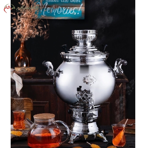 سماور 8 لیتری مدل سهند سیمین پیلوت دار طراحی ظریف و مدرن با کیفیت بی نظیر و قیمت رقابتی - چترزندگی