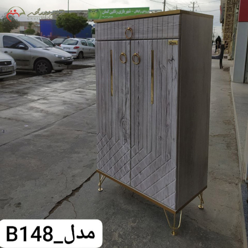 جاکفشی چوبی مدل دو درب کشودار در انواع رنگبندی ها