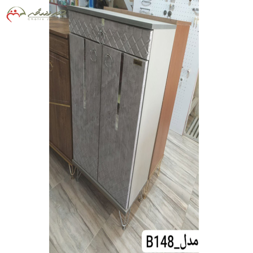 جاکفشی چوبی مدل دو درب کشودار در انواع رنگبندی ها