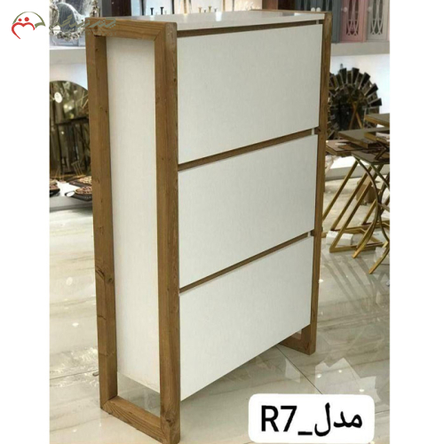 جا کفشی چوبی دو درب داشبوردی جذاب در انواع رنگبندی جذاب