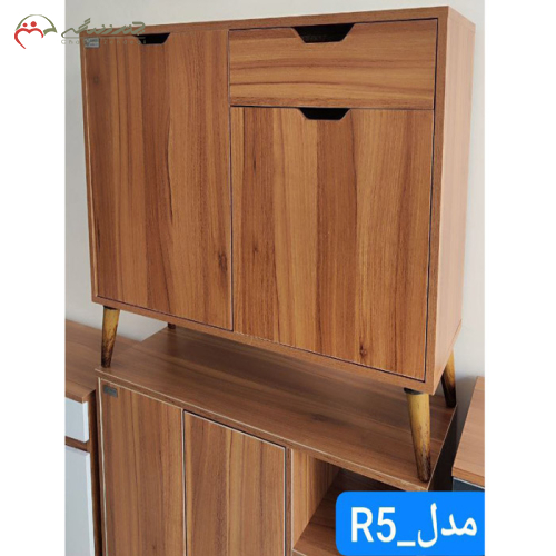 جاکفشی دو درب داشبوردی چوبی زیبا