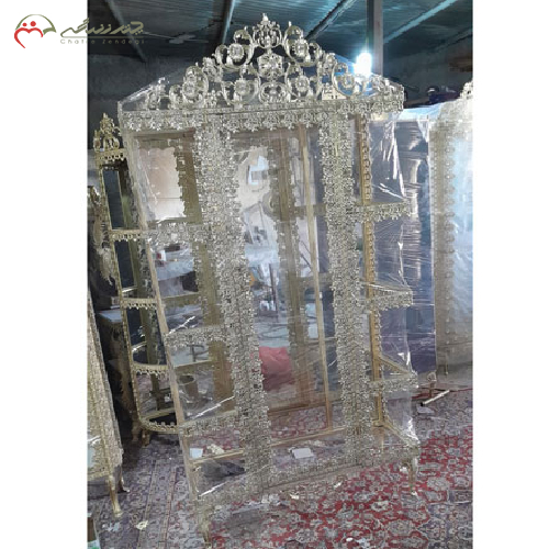 بوفه دو طرف آبکاری شده چند طبقه آینه دار_ چترزندگی