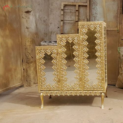 جاکفشی آینه دار سه پله با آبکاری آلومینیوم مدل جدید