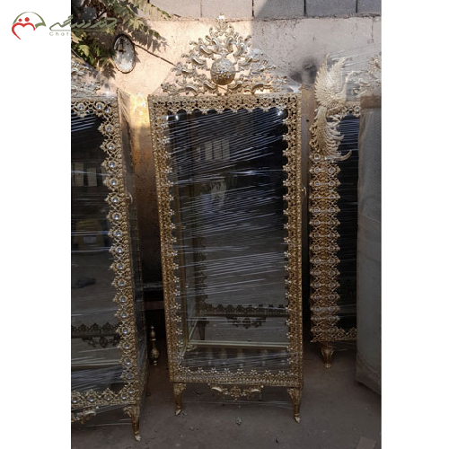 بوفه تخت با آبکاری آلومینیوم تاج دار مدل آینه دار