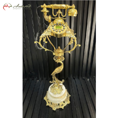 تلفن سیمرغ مدل پایه دار برنزی با دو رنگ شیک_ چترزندگی
