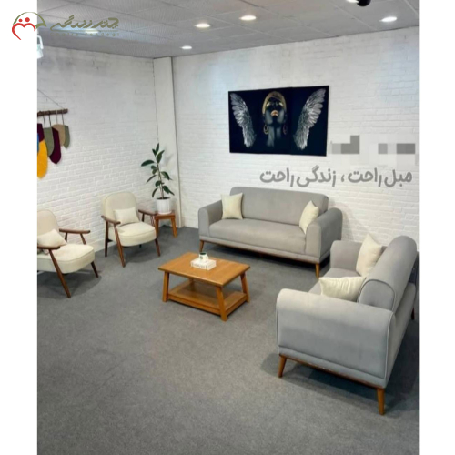 مبلمان 7 نفره راحتی مدل مینیمال _ چترزندگی