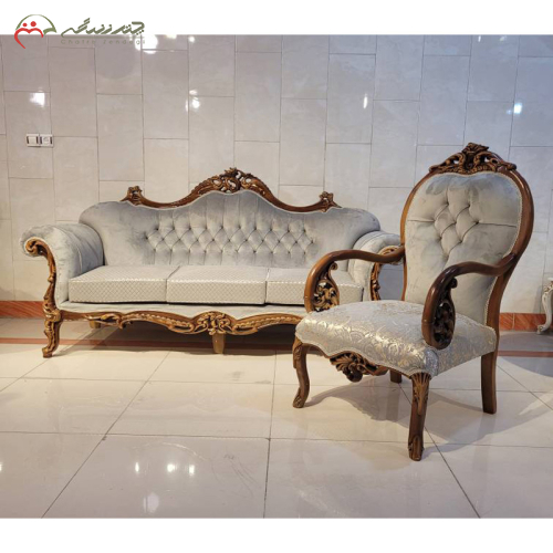 سرویس مبلمان 7 نفره مدل ژوبین اورجینال _ چترزندگی