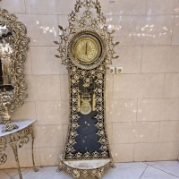 خرید، قیمت و مشخصات ساعت ایستاده لاکچری و به روز مدل کنسول دار از جنس برنزی و رنگ ثابت زیر قیمت | چترزندگی