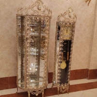 خرید، قیمت و مشخصات ست ساعت ایستاده و ویترین مدل گل آفتابگردان بزرگ و طراحی شیک و به روز به قیمت تولیدی کد 8005m - چترزندگی