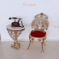 خرید آنلاین، ست میز و صندلی تلفن  در طرح تاج بلند، جسن آلیاژ آلومنیوم با کیفیت عالی، زیر قیمت بازار | چترزندگی