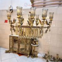 خرید، قیمت و مشخصات لوستر کانتر برنزی 8 شاخه کیفیت عالی و درجه یک زیر قیمت بازار _ هنرظریف
